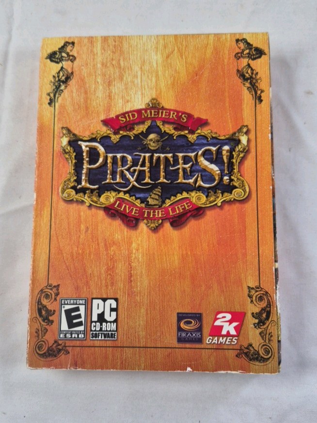 2005 Sid Meiers Pirates PC Game Box  Live the Life Edition