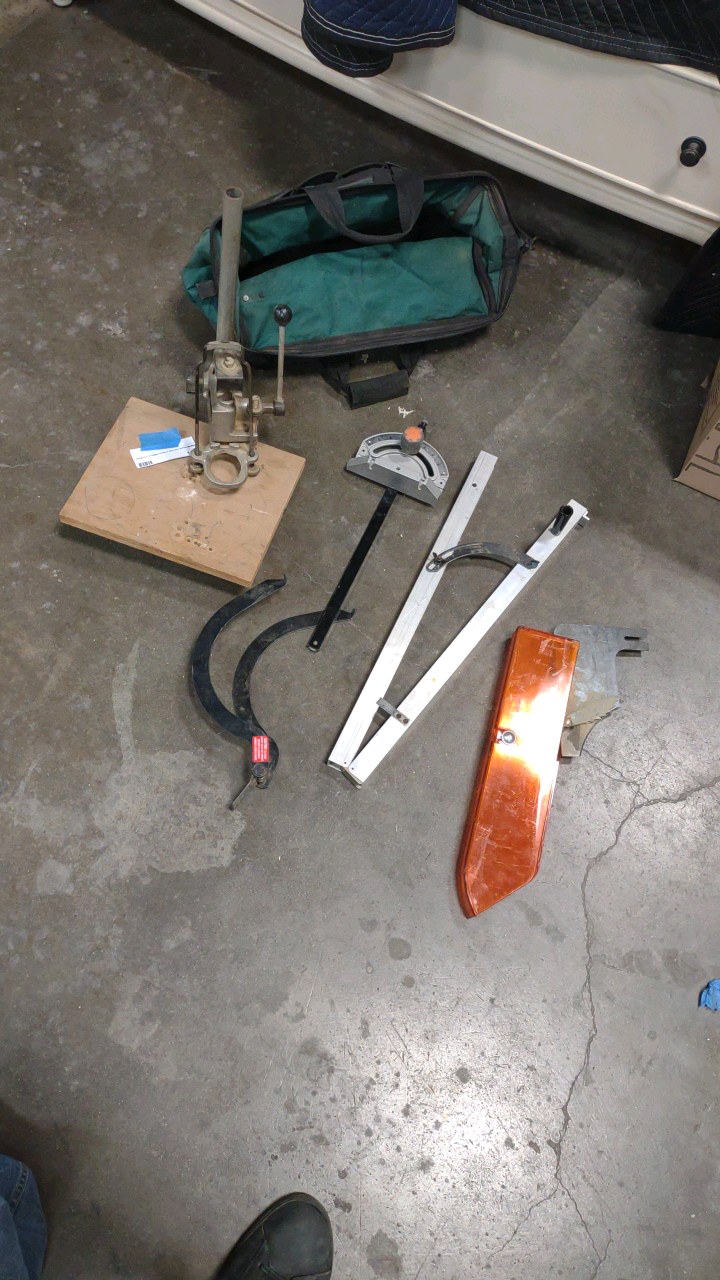 assorted table saw parts