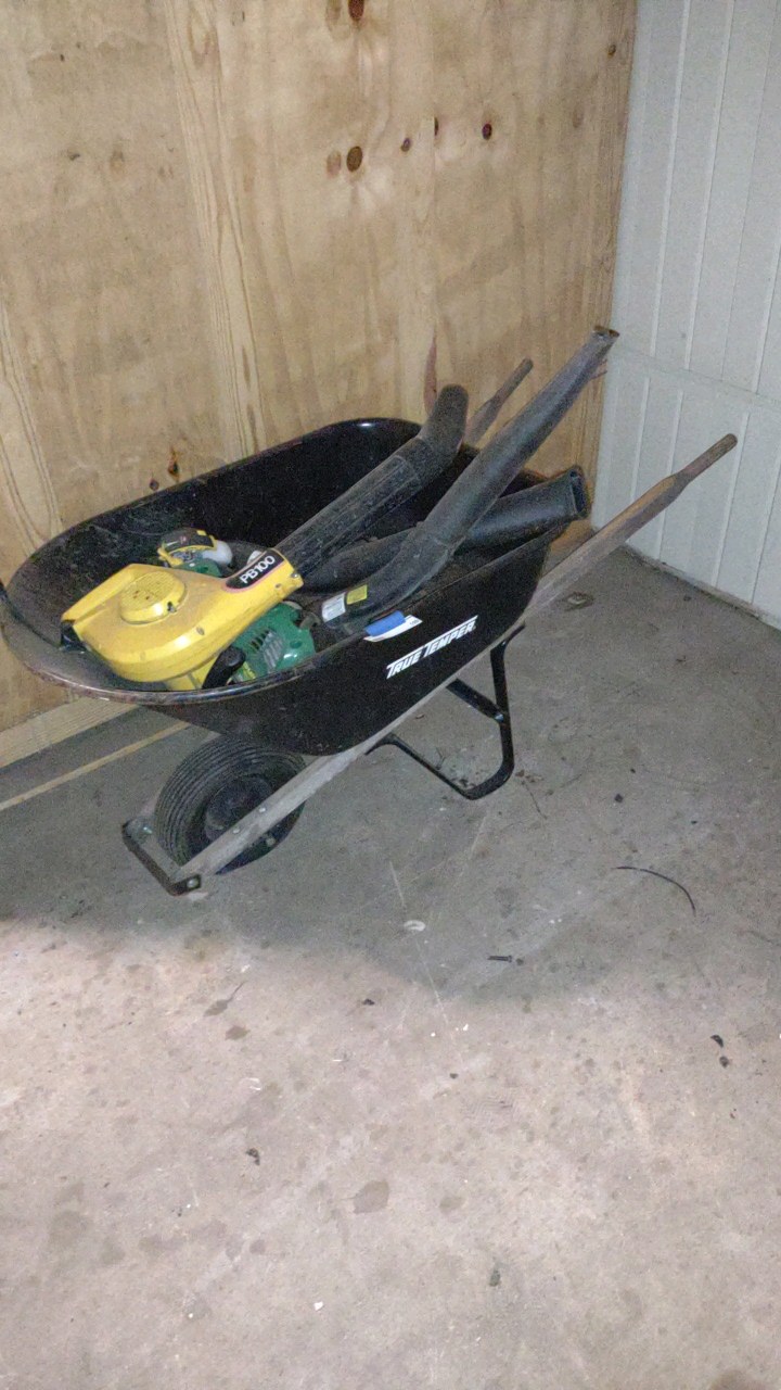 wheelbarrow leaf blowers