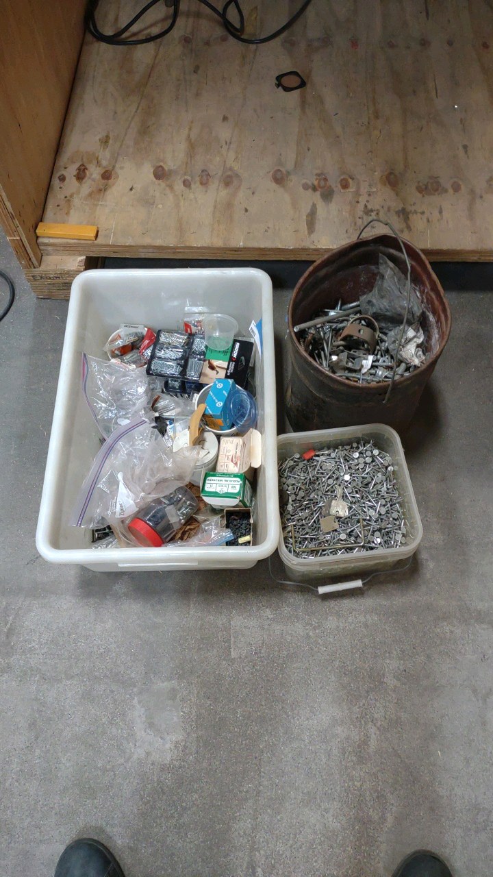 miscellaneous hardware and nails
