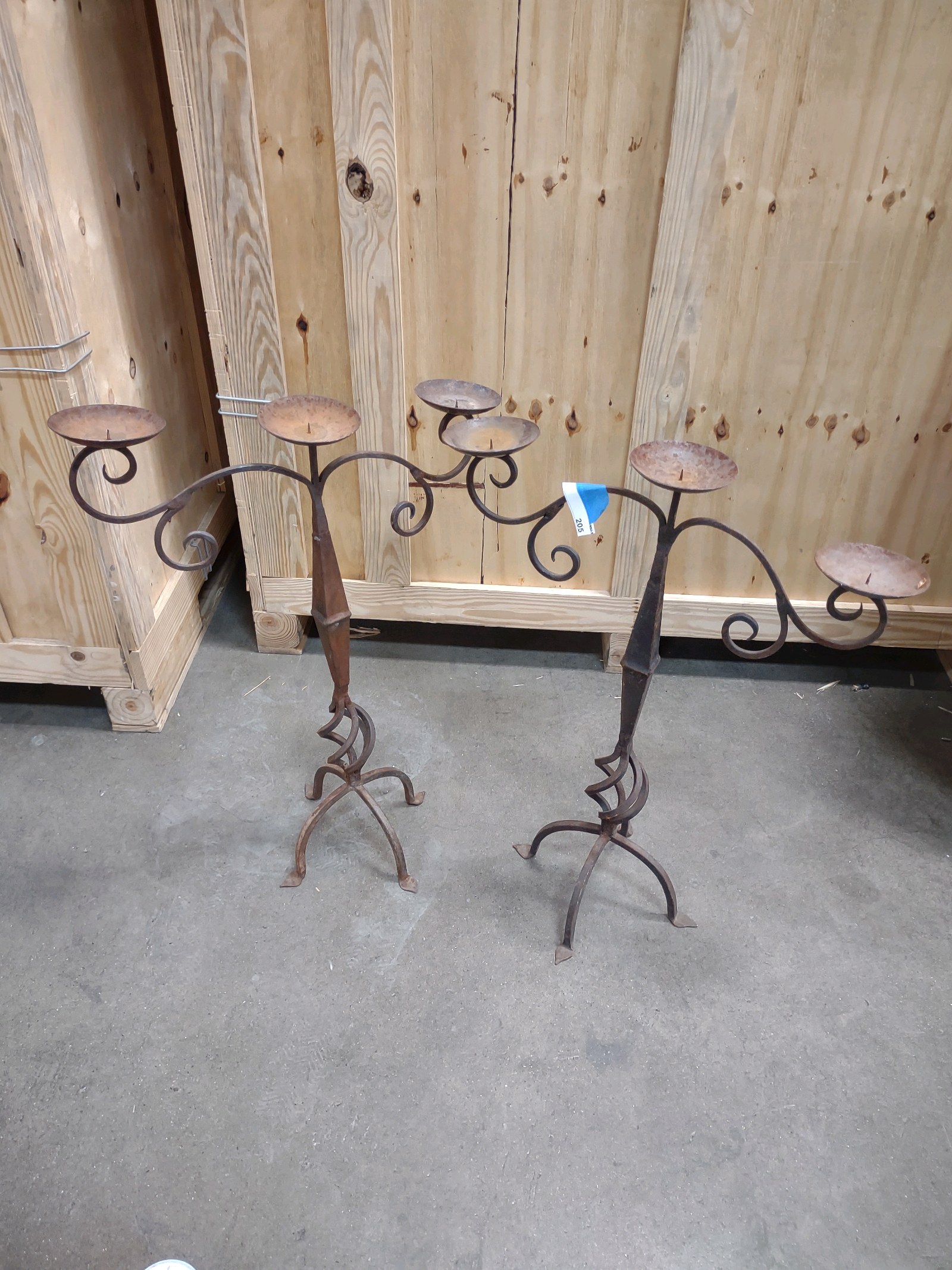2 Metal Candelabras