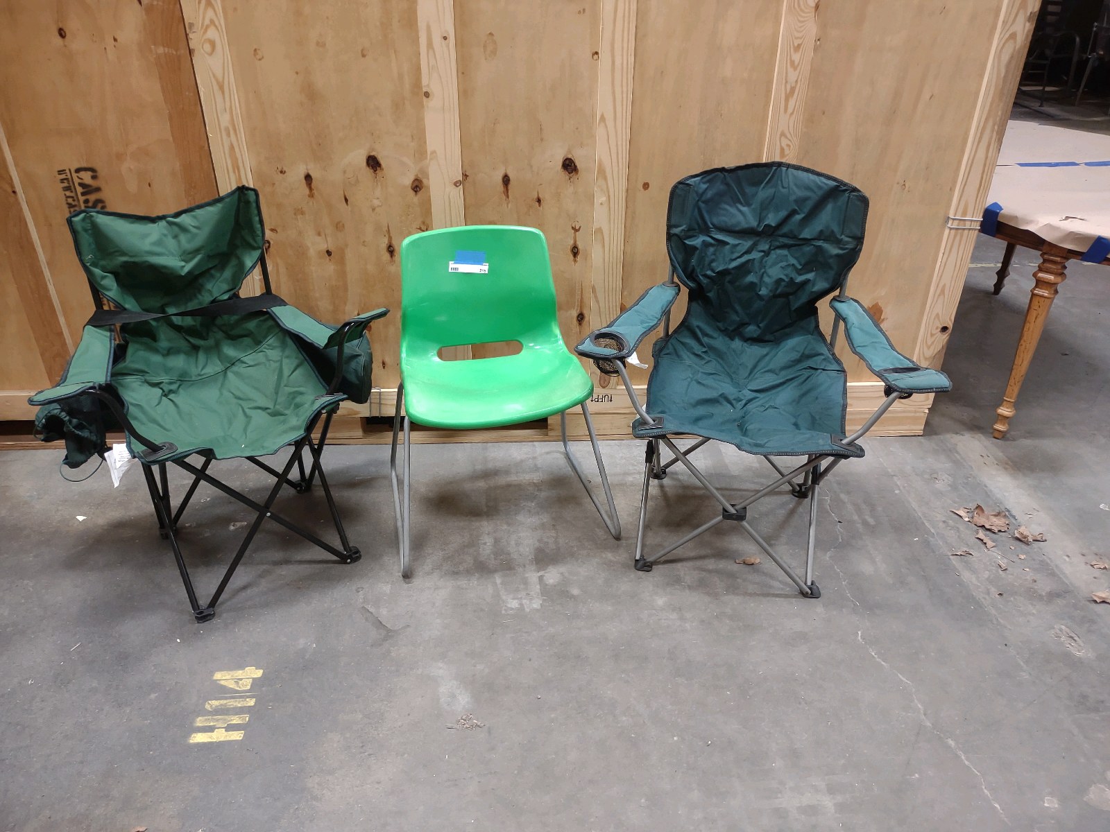 Camping Chairs and Green Chair