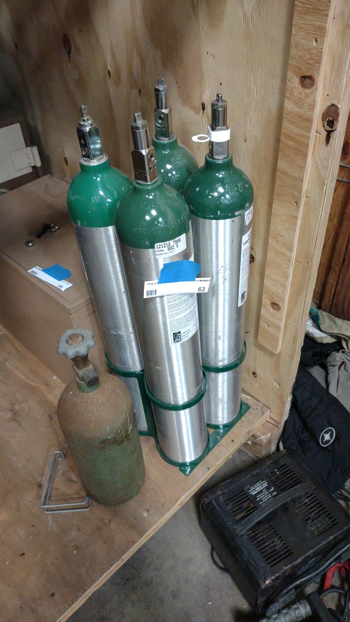 oxygen tanks