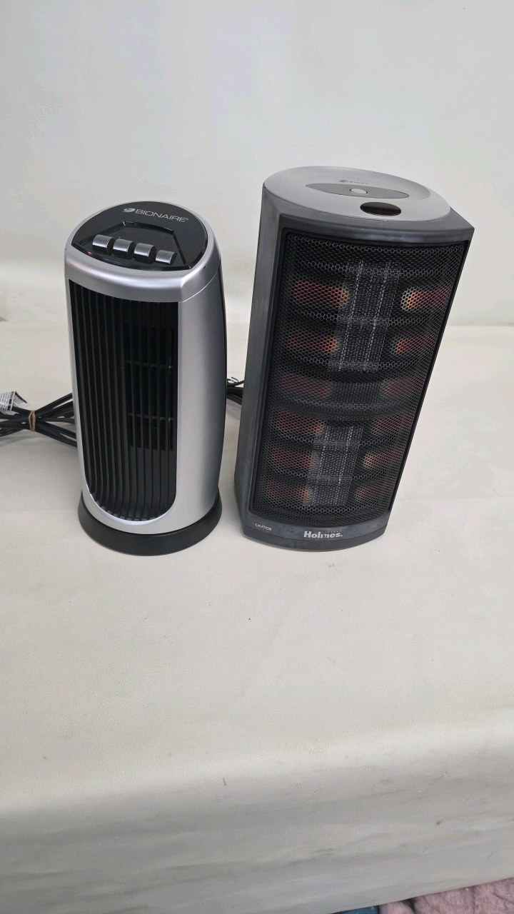 small fan and space heater