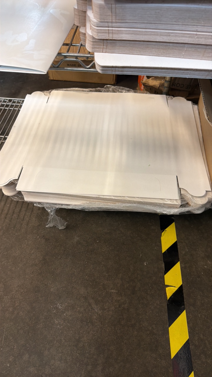 Stack of white boxes
