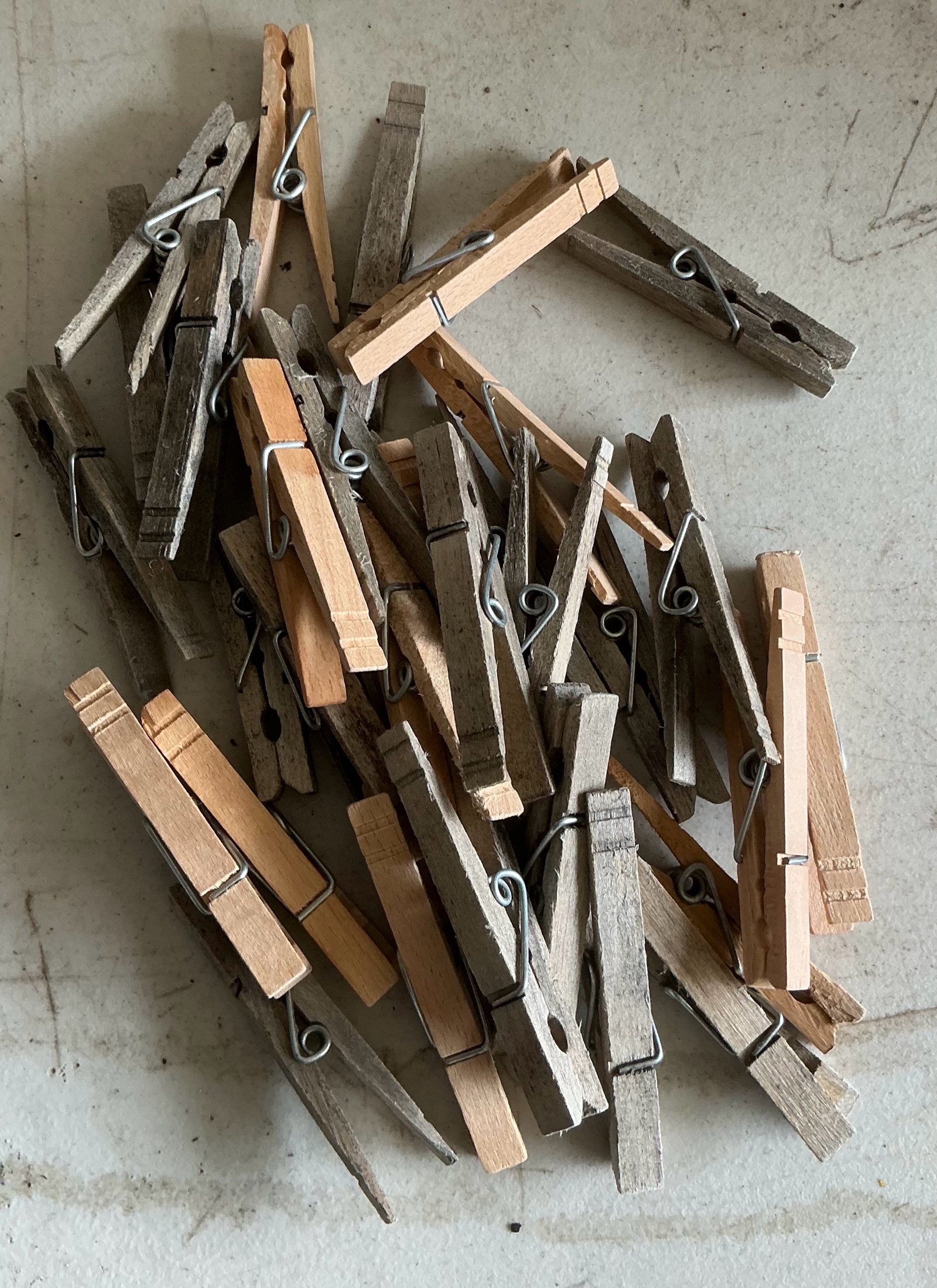 Wood clothes pins