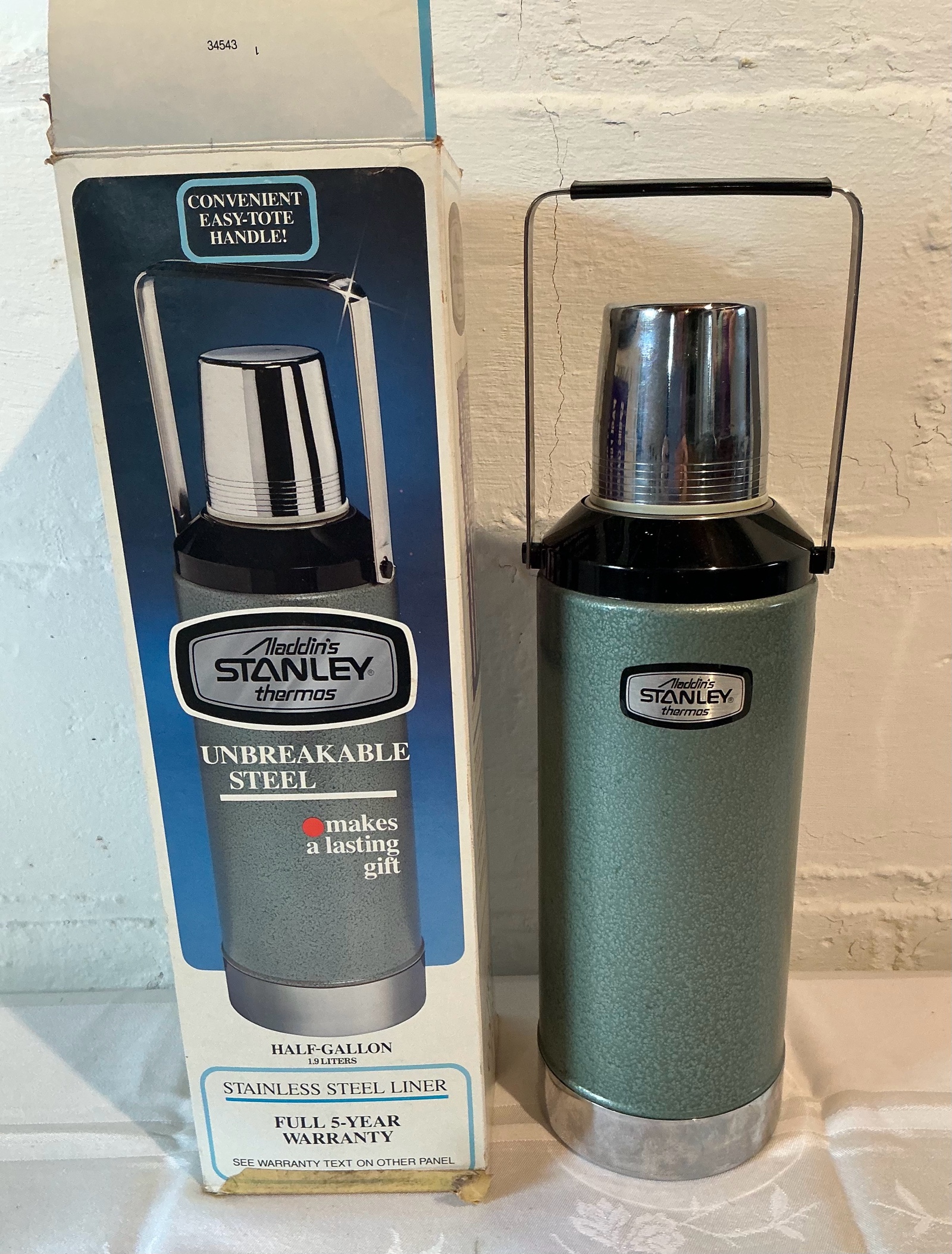 Vintage Stanley Unbreakable Steel Aladdin’s Thermos original box
