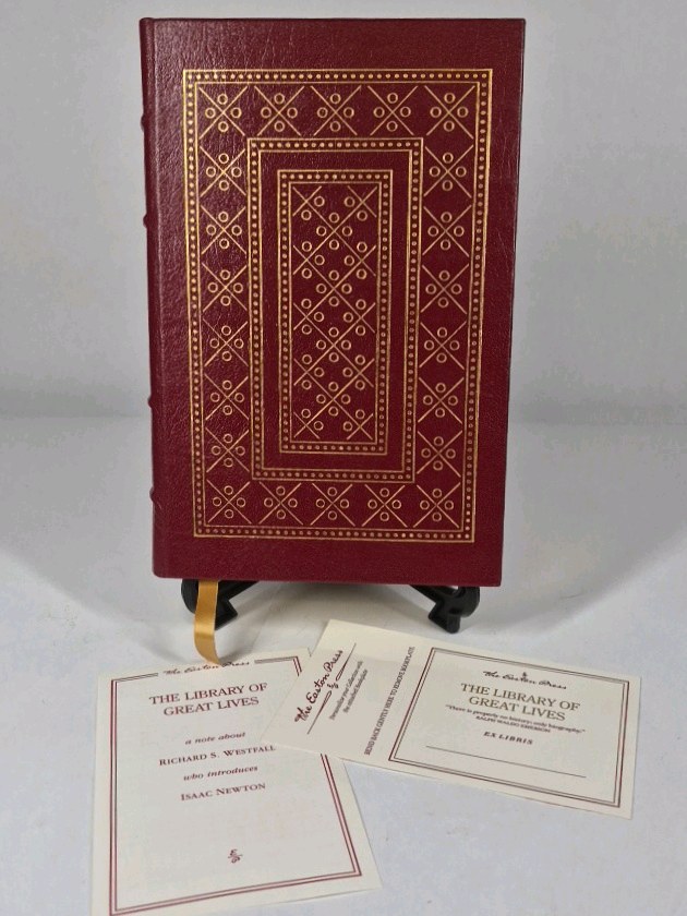 In the Presence of the Creator Isaac Newton Easton Press Great Lives Leatherbound Hardcover Book