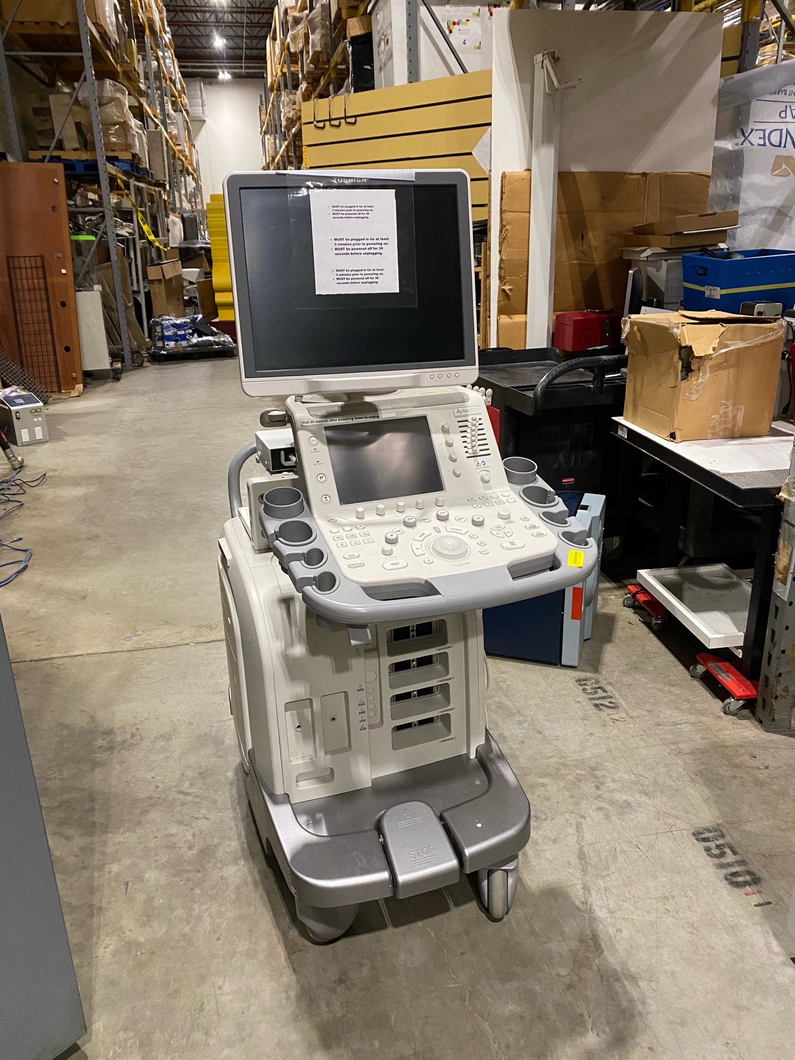 Toshiba TUS-A500 ultrasound (608014) - ITEM HALTED PLEASE CONTACT AFFILIATE