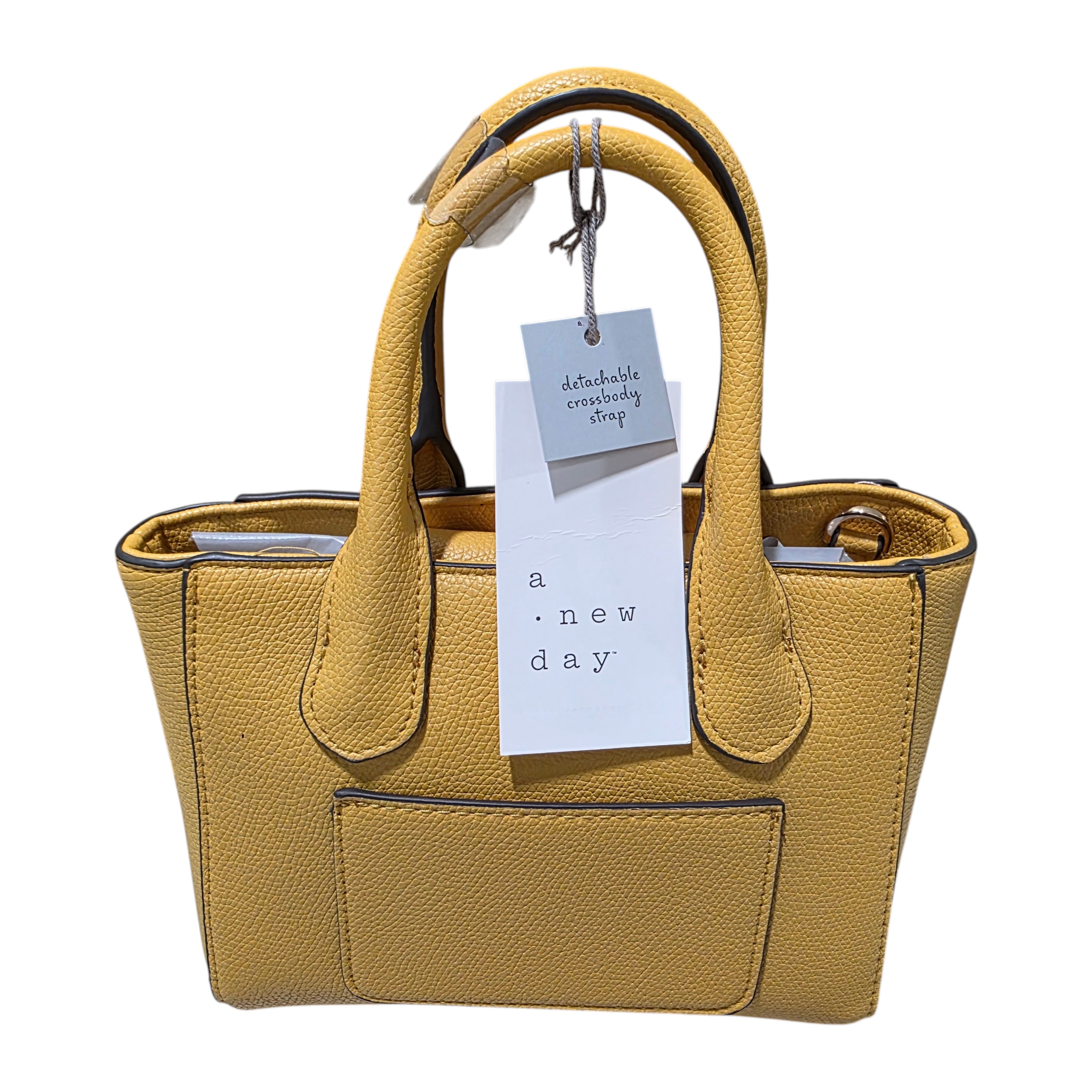A New Day Gold Leaf Satchel Handbag - New With Tags, Detachable Crossbody Strap
