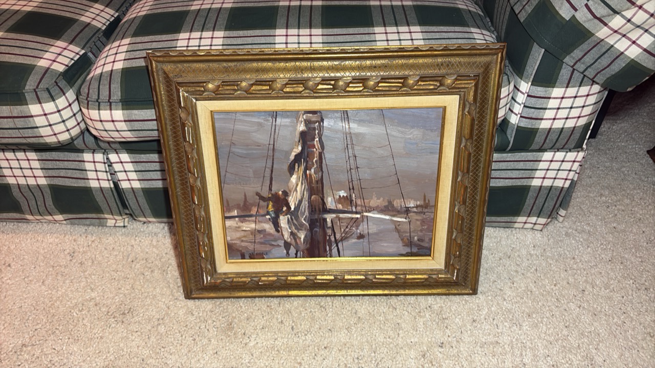 Rare John A Noble oil on canvas painting 24" x 20”
