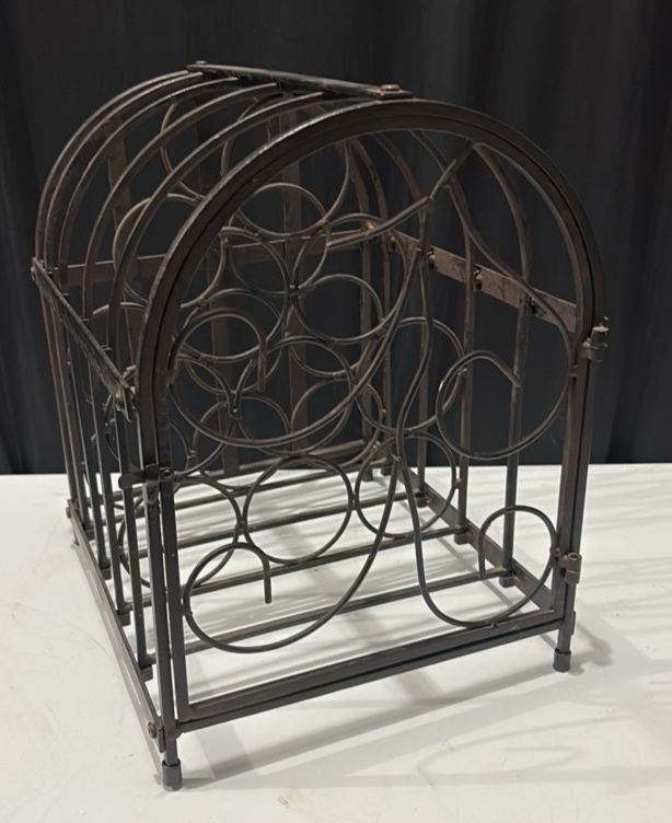 Heavy Black Metal Wine Rack