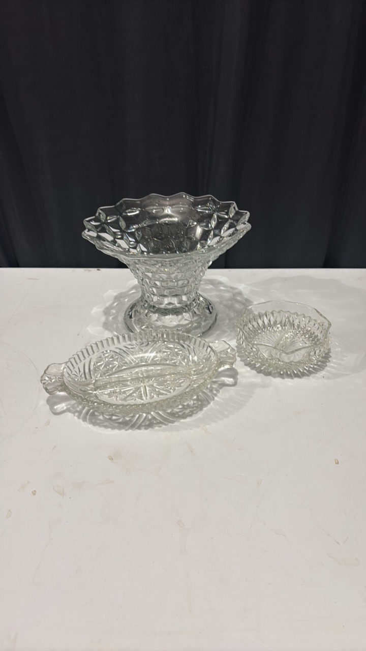 3 Glass Dishes