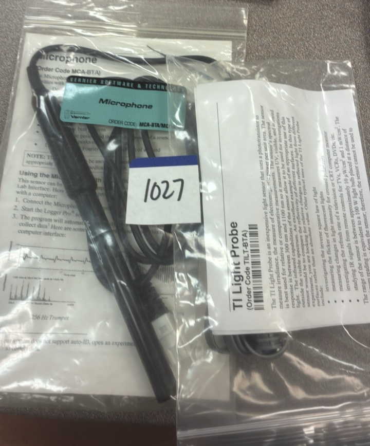 vernier microphone and TI Light Probe