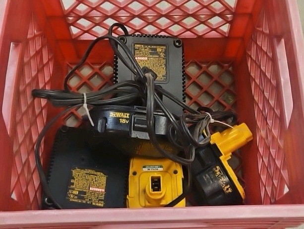 DeWalt batteries and chargers