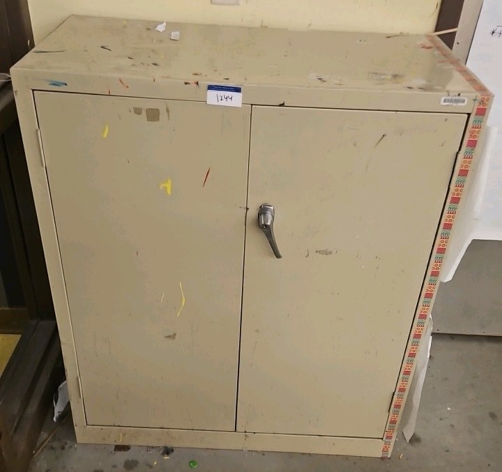 metal storage cabinet