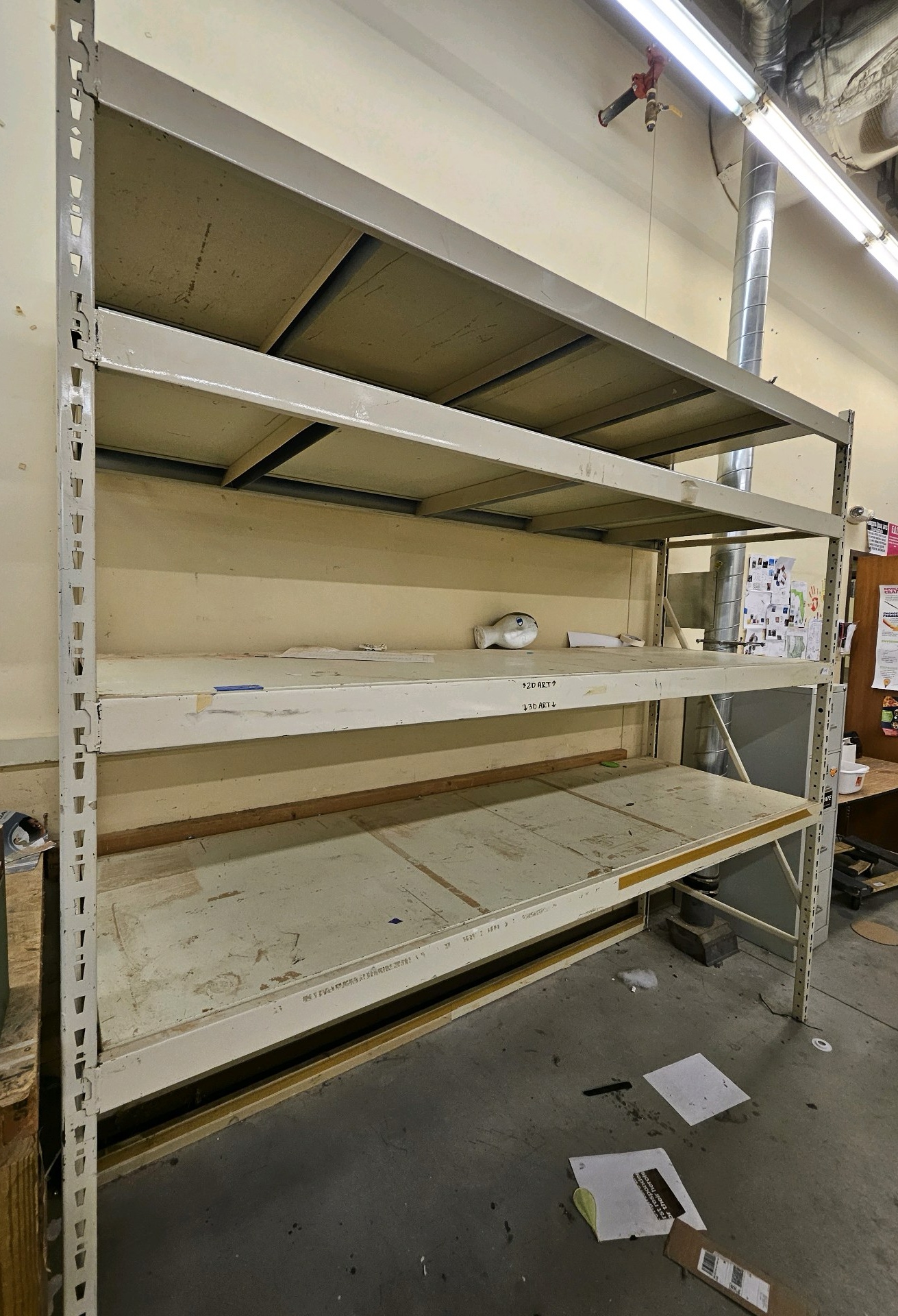 four tier shelving unit
