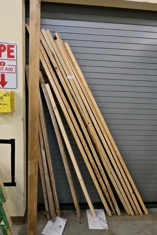 2x4 pieces various lengths and condition