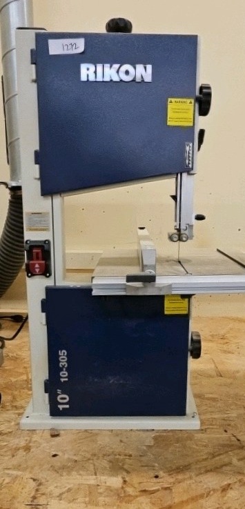 Rikon 10-305 Band Saw Corded Electric 10 in Blade Blue & White