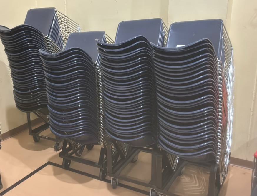 dark blue chairs