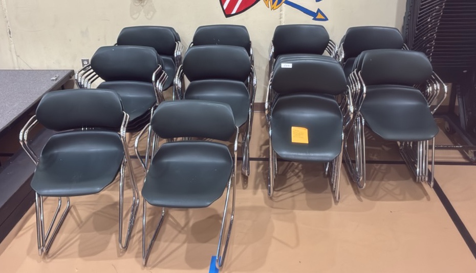 Green chairs