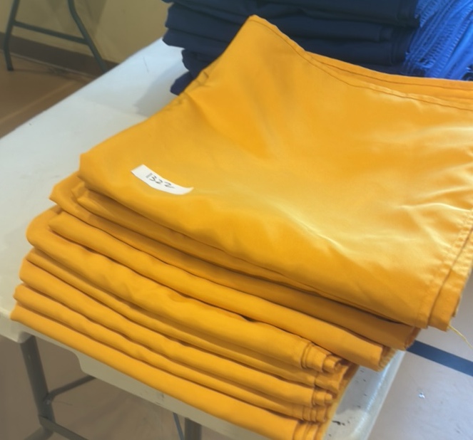 yellow tablecloth