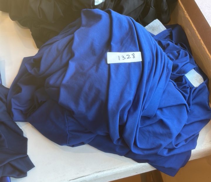 Blue table covers