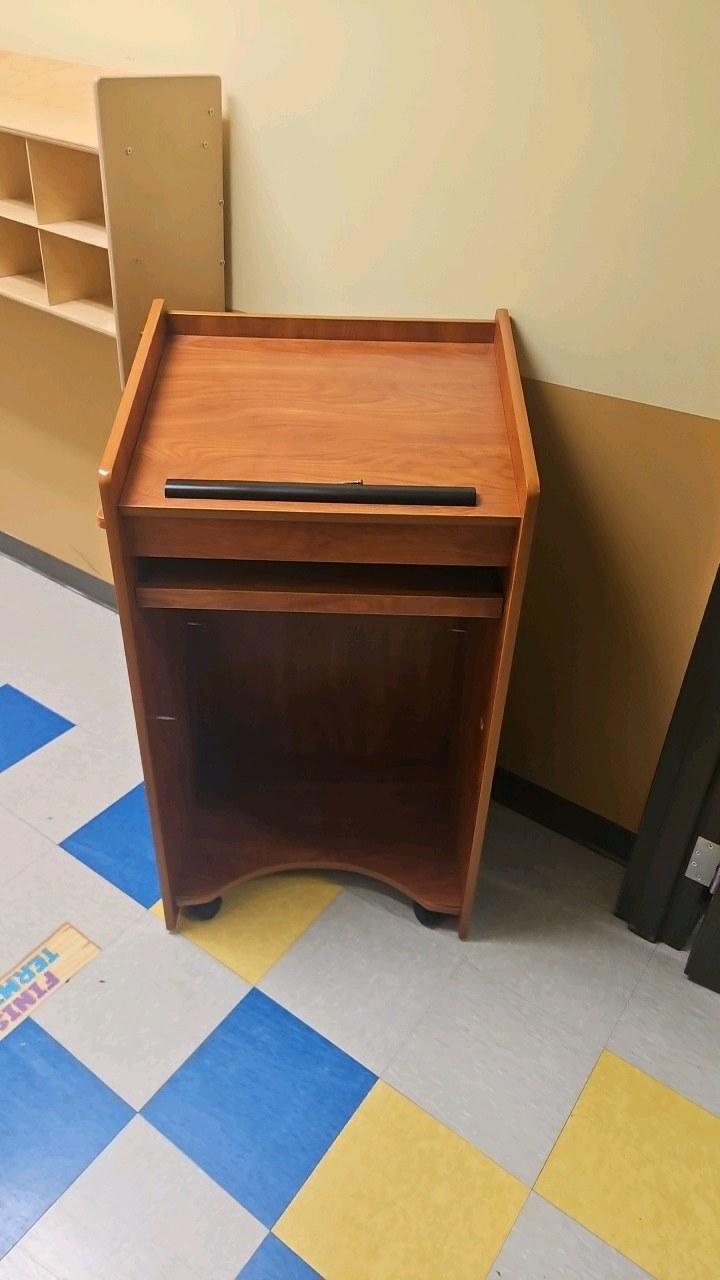lectern missing shelf broken anchor