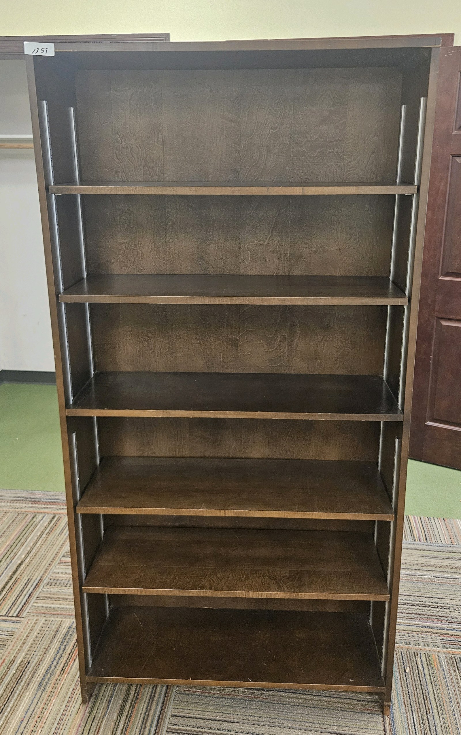 six tier bookshelf