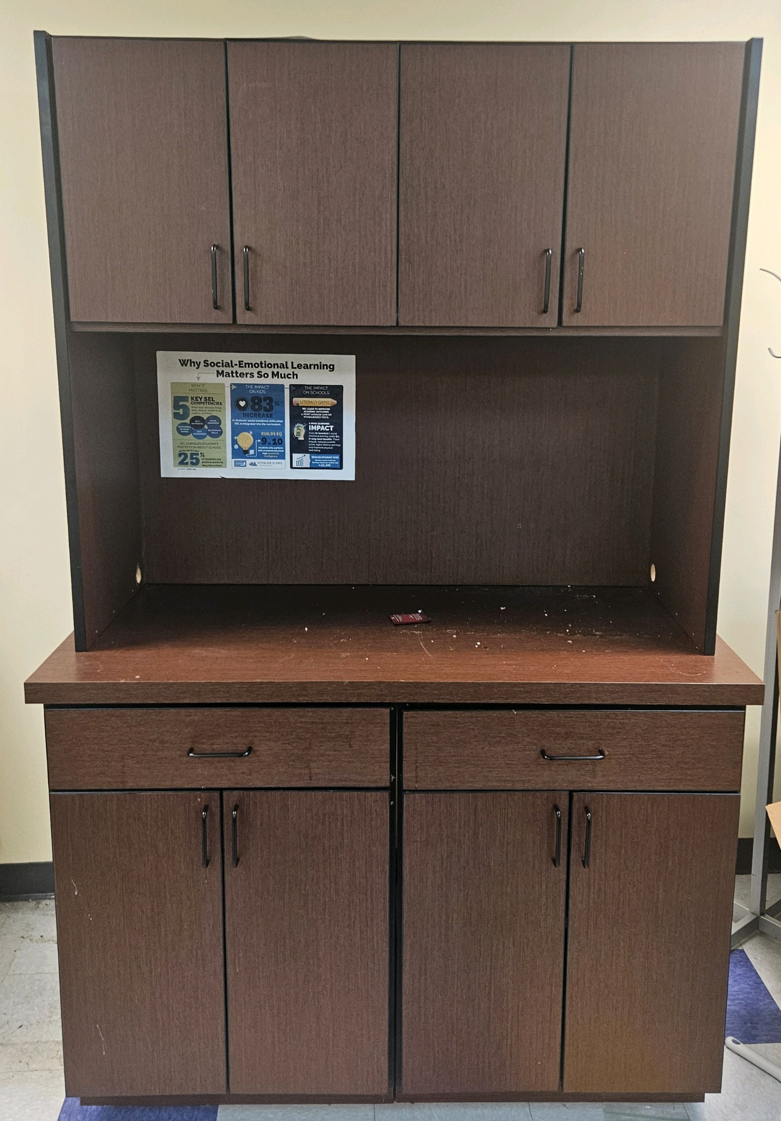 break room cabinet