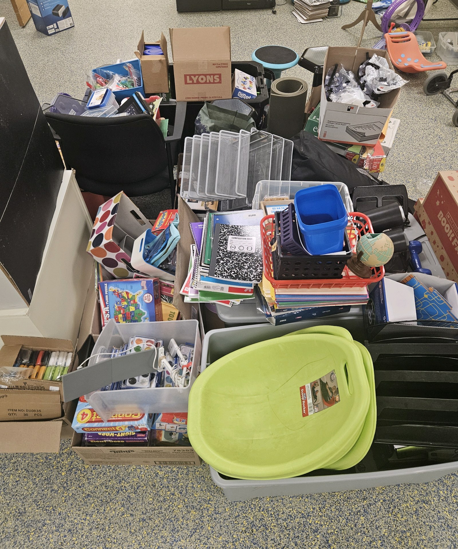 miscellaneous school supplies
