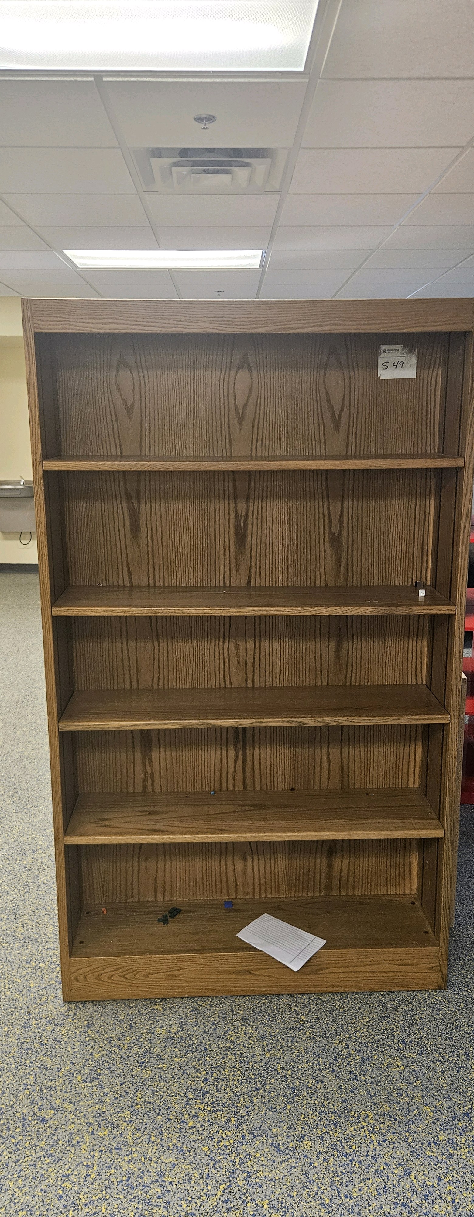 five tier bookshelf