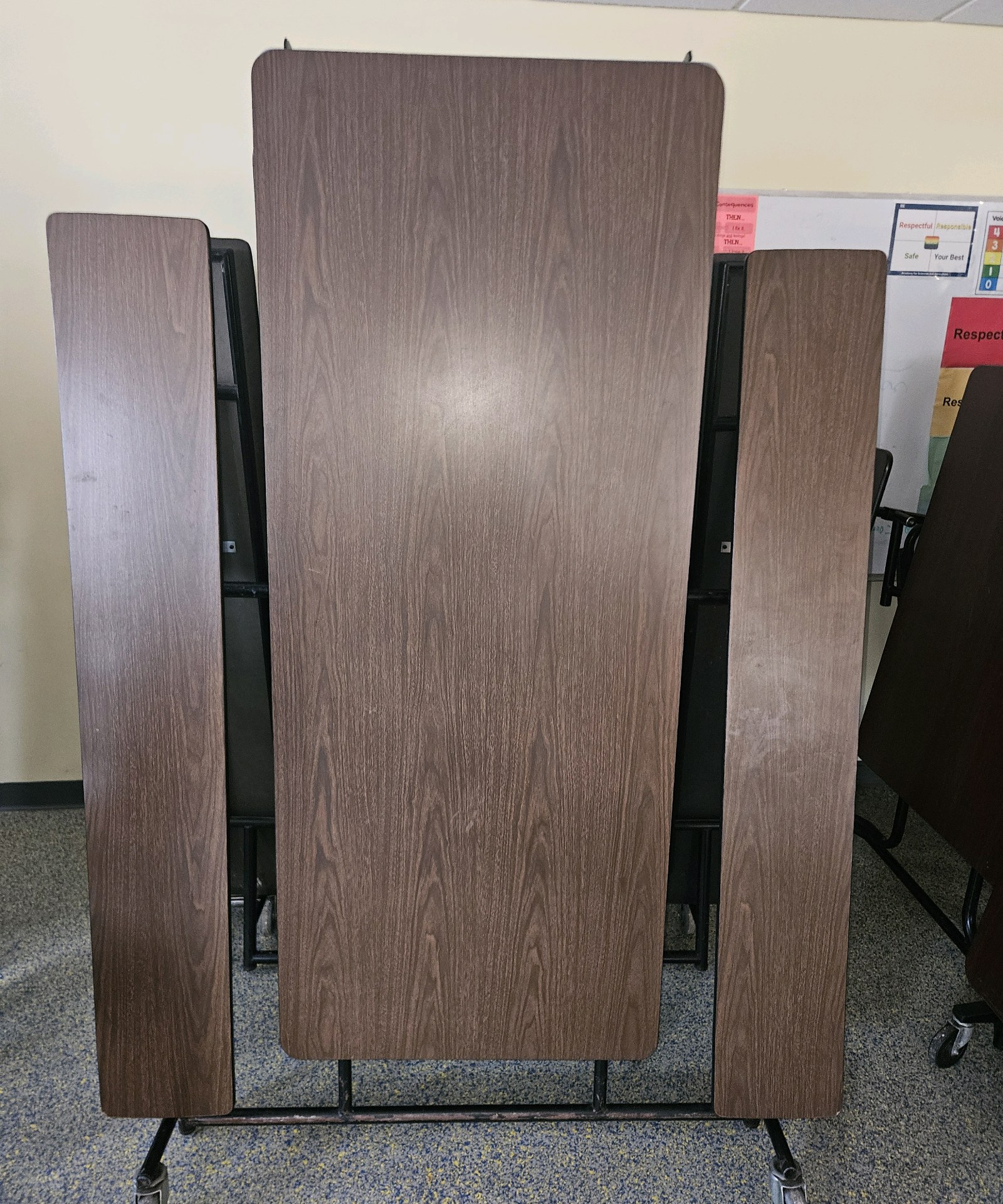 assortment of cafeteria tables