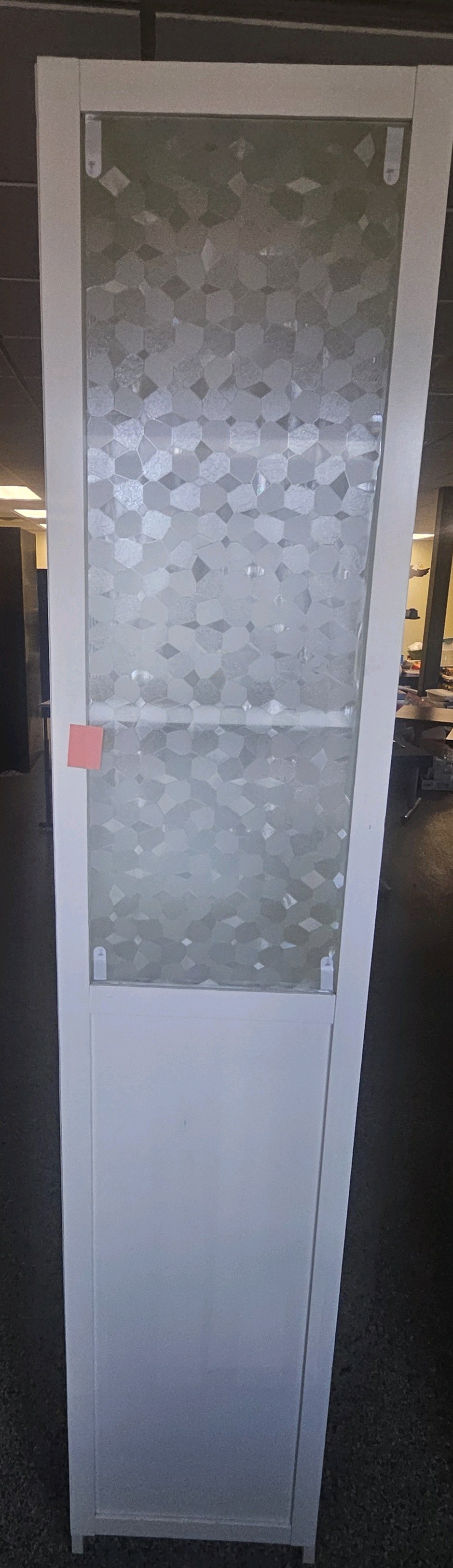 frosted glass cabinet