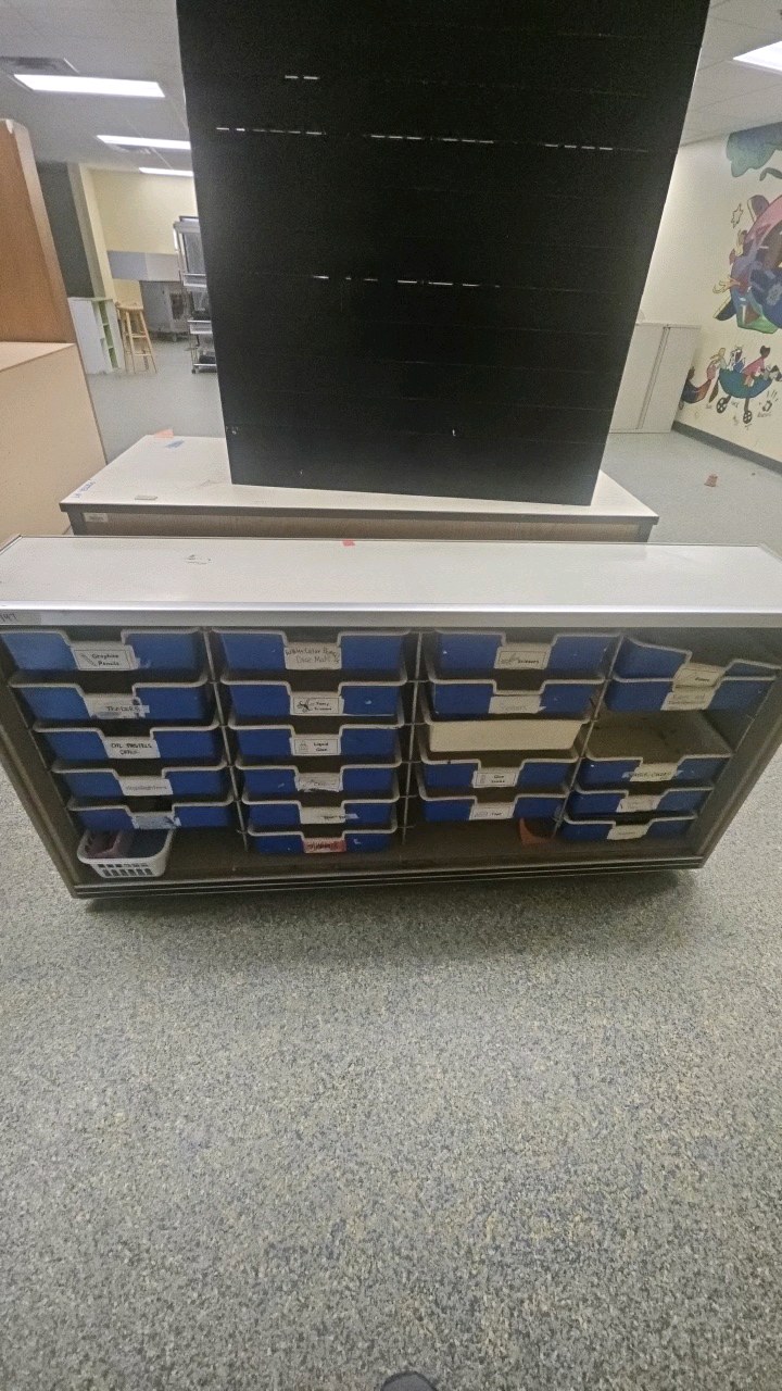 assortment of storage cabinets