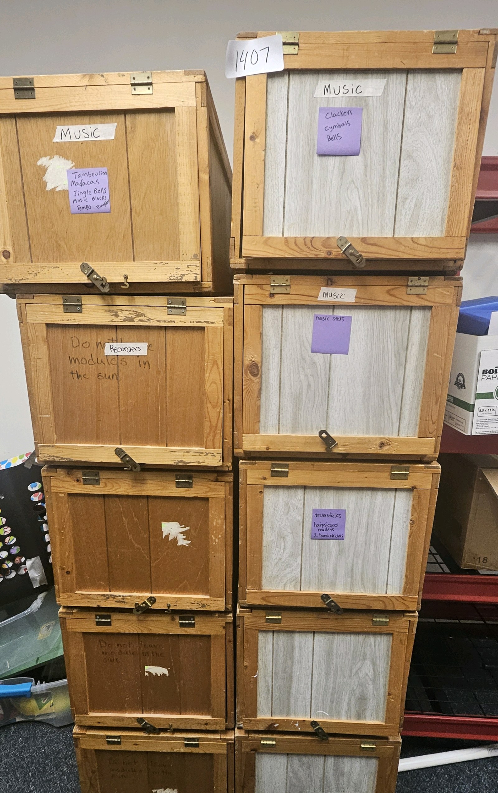 wooden cubicles