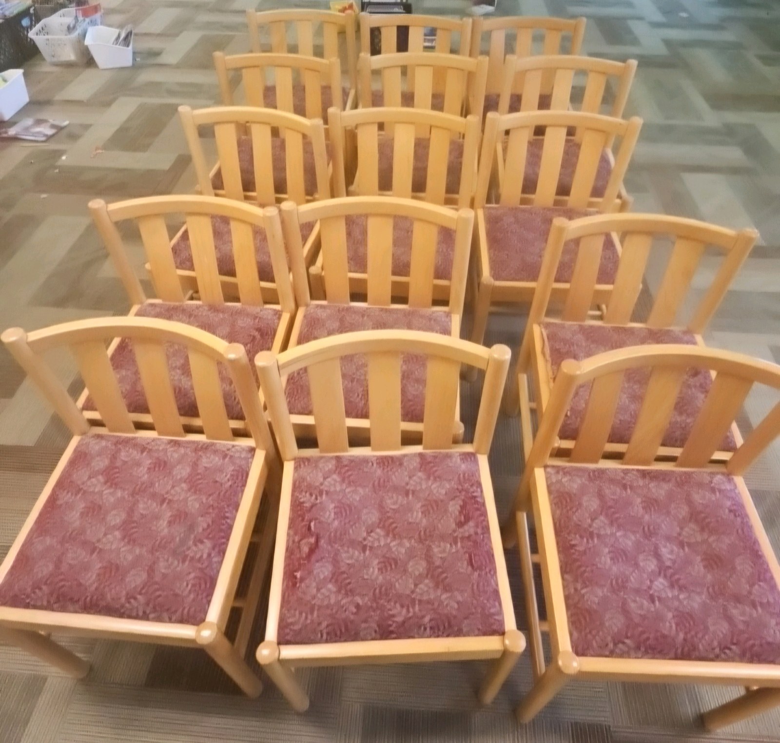 wooden chairs