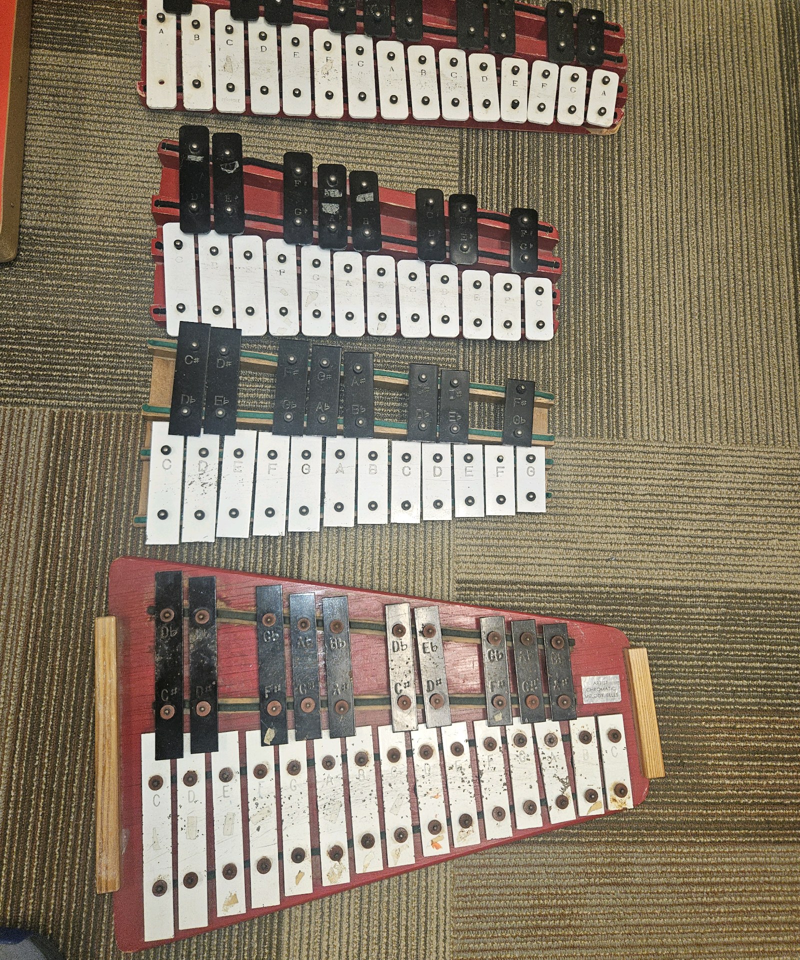 Glockenspiel set of four