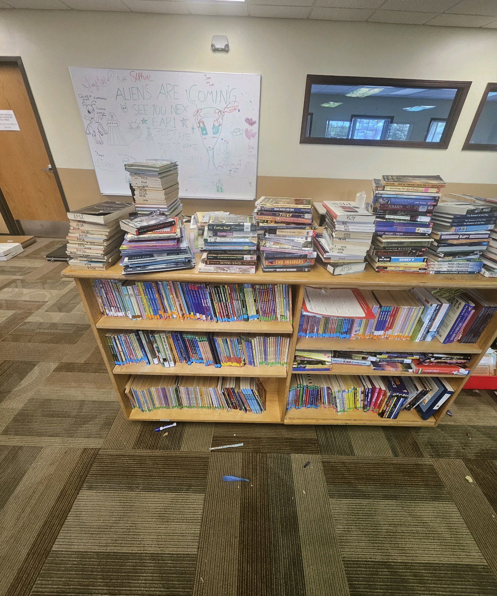 books and bookcase