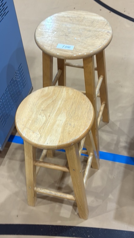 wooden stools