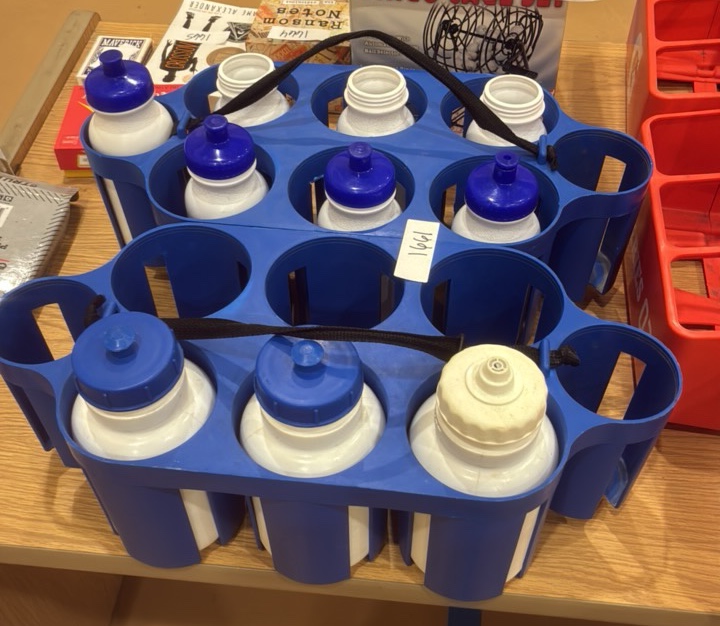 drink carriers with water bottles