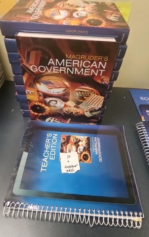American government textbook with teacher edition