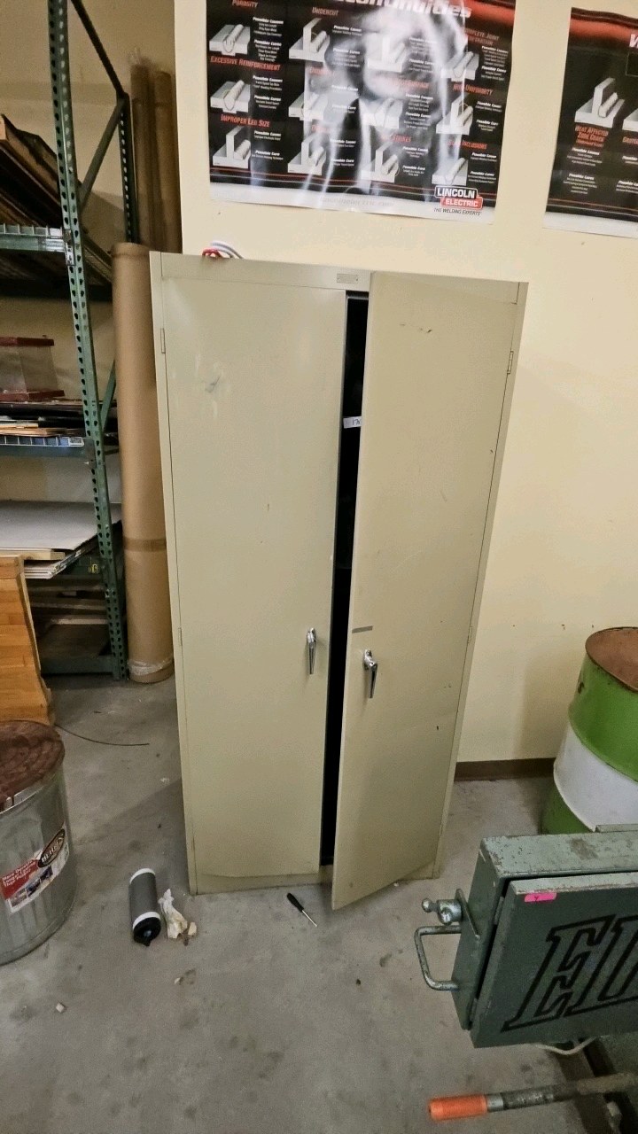metal storage closet