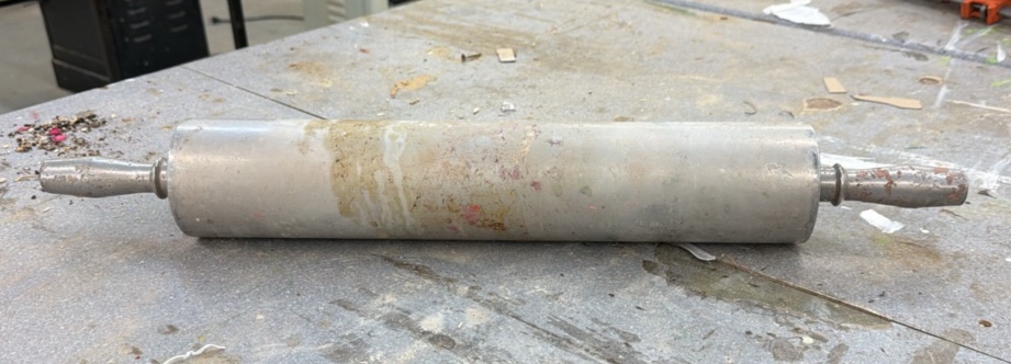 Metal rolling pin