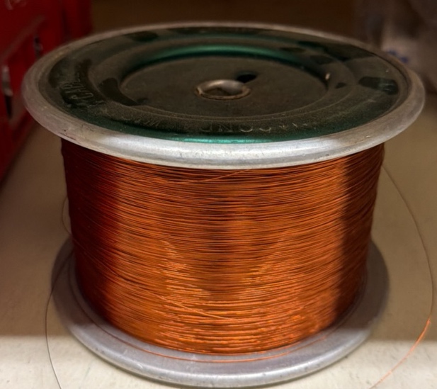 vintage spool of magnet wire