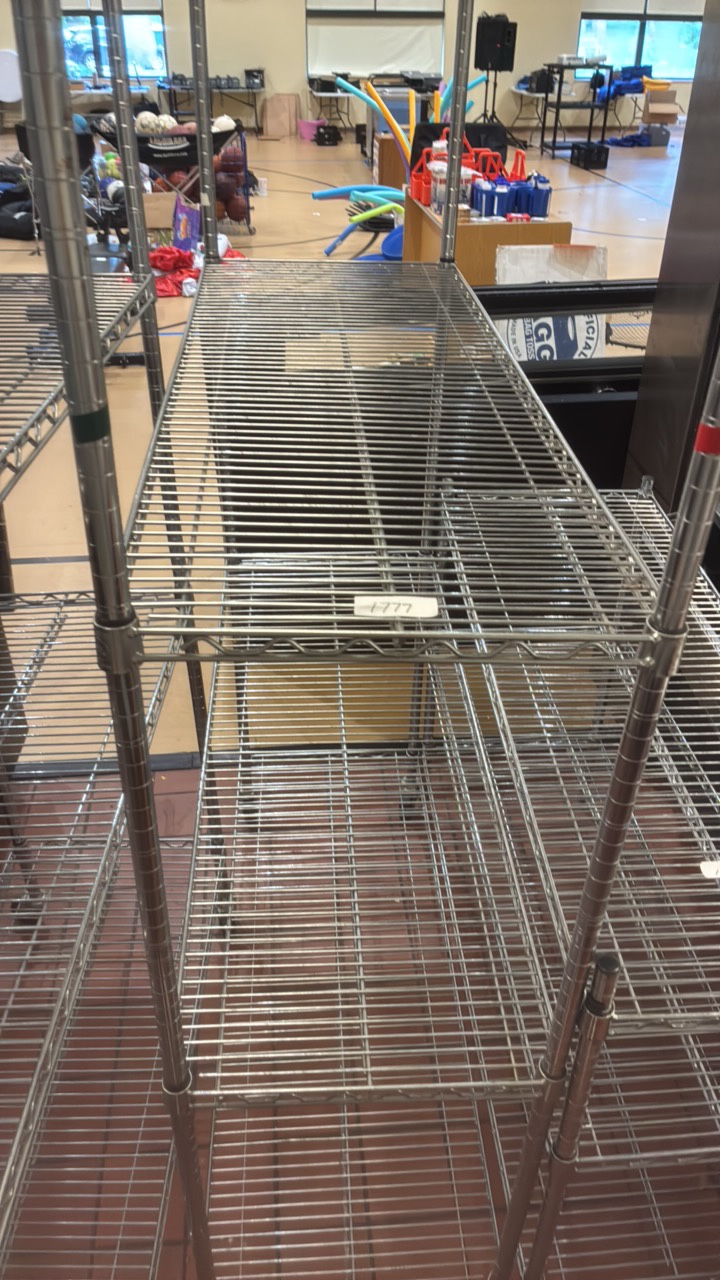 NSF wire racking on wheels