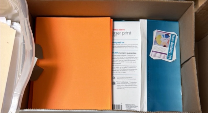 paper in picture frames