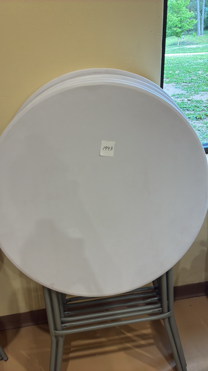 small round tables