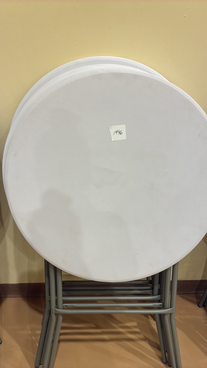 small round tables