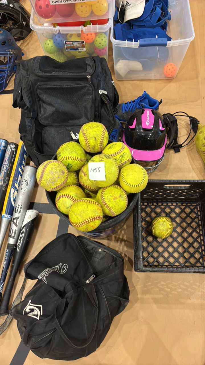 miscellaneous softball equipment